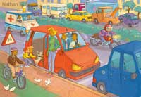 foultitude : Les moyens de transports (Nathan-matériel éducatif) par Herve Flores - route - miniature